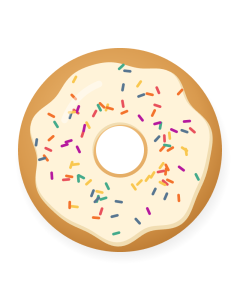 Donut: Vanilla Sprinkles